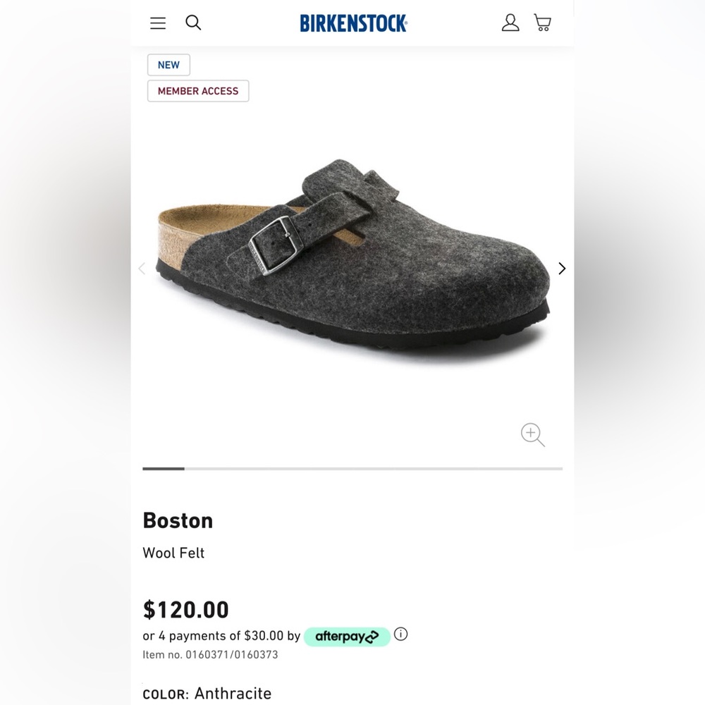 Birkenstock Boston BS clog wool 12 45 brand new